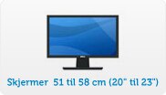 Skjermer  51 til 58 cm (20'' til 23'')